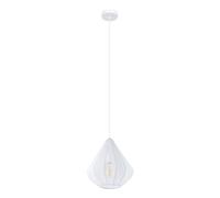 Suspension DOLWEN E27 1X40W en acier blanc D335mm