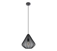 Suspension DOLWEN E27 1X40W en acier noir D335mm
