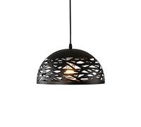 Suspension dôme de 11,8 po Luminaire suspendu industriel en métal à hauteur réglable Lampe suspendue E27 Base Vintage Lustre découpé pour îlot de cuisine, chambre à coucher, porche, garage, café