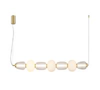 Suspension dorée Caro verre 110cm LED 42W 3000K Milagro