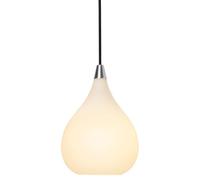 Suspension Drops Ø17 en Verre Opale et Aluminium