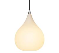 Suspension Drops Ø30 en Verre Opale et Aluminium