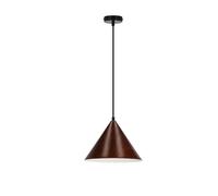Suspension Dunca minimaliste noire noyer Ø25 E27 40W