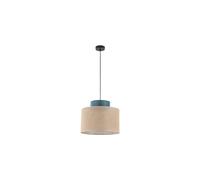 Suspension DUO JUTA 3256T abat-jour vert et jute