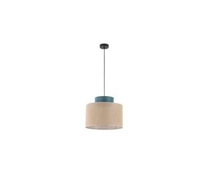 Suspension DUO JUTA 3256T abat-jour vert et jute