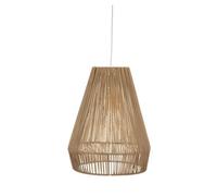 Suspension en bois / fer coloris marron - diametre 34 x Hauteur 43 cm --