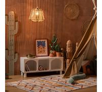 Atmosphera - Suspension Jily en Corde de Papier Multicolore D29 cm - Luminaire Style Bohème et Naturel - Ampoule Non Incluse - Pour Chambre, Salon