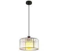 Suspension en cristal Lampe de salon Lampe à suspendre Télécommande à intensité variable Changement de couleur, 1x 4W 470Lm blanc chaud, DxH 31x120 cm