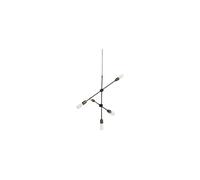 Suspension en fer et laiton doré, E27, 5 ampoules - House Doctor, Molecular - 68x68x78 cm