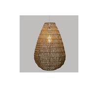 Suspension en métal coloris beige - D. 37,5 x H. 55 cm --