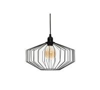 Suspension en métal coloris Noir - D. 30,5 x H. 23 cm --