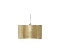 Suspension en métal doré, E27, 1 ampoule, câble long - Hübsch, Edge - 40x40x23 cm