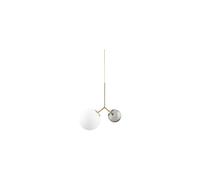 Suspension en métal et verre, cuivre, E14, 2 ampoules - House Doctor, Twice - 50x47x45 cm