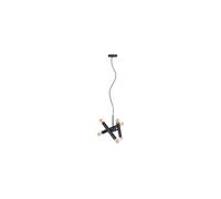 Suspension en métal noir, E27, 6 ampoules, style contemporain - Zuiver, Hawk - 39xP17x170 cm