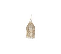 Suspension en raphia beige, tressée à la main, E27, 1 ampoule - Bloomingville, Thora - 40xP40x99 cm