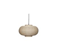 Suspension en rotin blanc, E27, 1 ampoule - Hübsch, Chand - 45x45x27 cm
