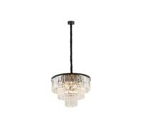 Euluna Luminaire suspension en cristal Cristal Nowodvorski Lighting, dimmable, transparent, Salon / Salle à manger, Verre, Suspension