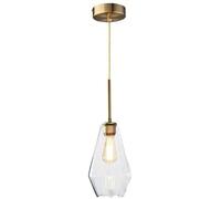 Suspension en Verre E27 Style Loft Américain Réglable pour Restaurant, Style Rétro Industriel, Lampe De Plafond à Tête Unique pour Comptoir De Bar, éclairage Décorati, Clear Light Shade, C