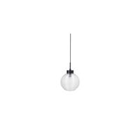 Suspension en verre transparent, E14, 1 ampoule, verre strié fait main - House Doctor, Gaia - Ø15 cm, H30 cm