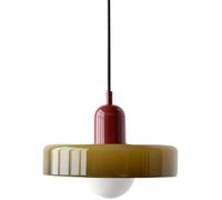 Suspension en verre - XVX - Orange-vert - Style scandinave moderne - Ampoule incluse - 60W