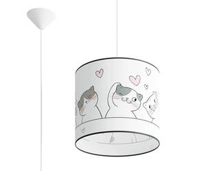 Suspension enfant CAT chats Ø30cm E27 15W Sollux Lighting