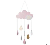 Atmosphera – Suspension enfant Nuage – Coton et métal – Rose – H61-5 cm