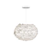 Suspension Eos avec Rosette, taille moyenne, Blanc