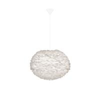 Suspension Eos, Grand , Blanc , avec Rosette Conique Blanc