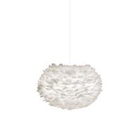 Suspension Eos Medium Blanc avec Rosette Conique Blanc