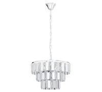 Suspension ERSEKA E14 5X40W en acier chrome D385mm