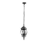 Suspension extérieure - aluminium, couleur noire, 1 x E27, dimensions 16 x 16 cm, indice de protection IP44, idéal pour l'extérieur.