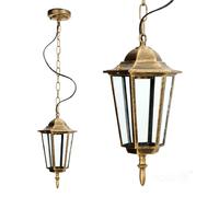 Suspension extérieure dorée chaîne E27 IP54 Kobi LO4105