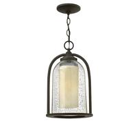 Suspension extérieure loft bronze E27 60W Quincy Hinkley