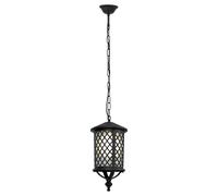 Suspension extérieure noire chaîne E27 15W Chicago Kaja