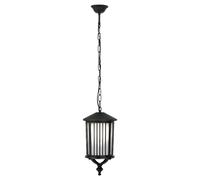 Suspension extérieure noire chaîne E27 15W Detroit Kaja