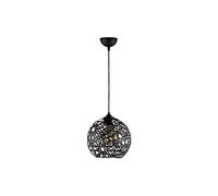 Suspension filaire en métal à hauteur réglable - D. 25 x H. 39 /119 cm - Noir - CELINDRA
