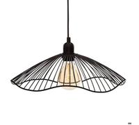 Atmosphera - Suspension Galt Métal Noir D34cm - Câble Réglable - Ampoule Non Incluse E27 40W - Luminaire pour Salon, Cuisine, Bureau, Chambre