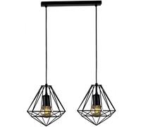 Suspension filaire loft noire 2xE27 Kaja Marko K-4002