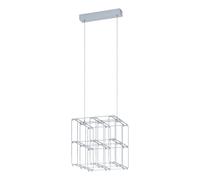Suspension FRONTERA LED 27X0,75W en acier chrome 300x300x1500mm