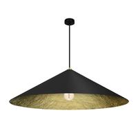 Suspension Fuji Milagro cône noir doré Ø90 cm 1xE27