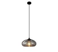 Suspension Géométrique En Verre Ambré Et Laiton, Petit Lustre En Cuivre, Douille E27, Idéale Pour Salle À Manger, Îlot de Cuisine Ou Chambre./B