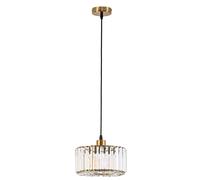 Suspension glamour ronde 27,5 cm dorée verre E27 Vetro