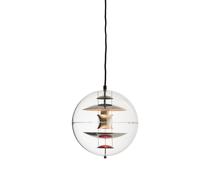 Suspension Globe Verpan Ø28 Chrome/ Rouge/ Bleu