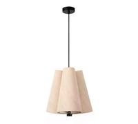 Suspension Gregory lin crème Ø34 1xE27 60W Lucide noire
