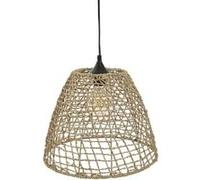 Atmosphera Suspension luminaire Jada – cône en rotin Diam. 35 cm