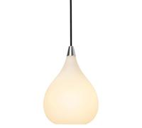 Suspension Halo Design Drops Ø17 en Verre Opale et Aluminium