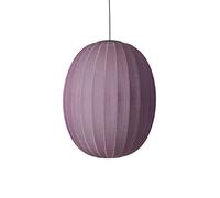 Suspension Haute/ovale Knit-Wit Ø65 Bordeaux LED, Made By Hand