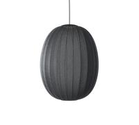 Suspension Haute/ovale Knit-Wit Ø65 LED Noir , Made By Hand