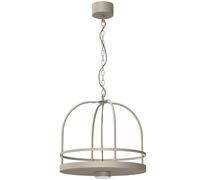 Suspension industrielle beige grande cage 1x GX53 15W Zona Luminex