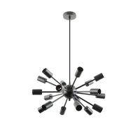 Suspension industrielle noire Mandi 18xE27 Zuma Line